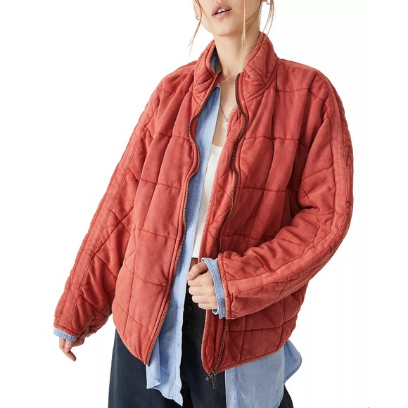 Free People Jackets & Blazers - NWT Free People Quilted Dolman-Sleeve Jacket, S, Myrrh